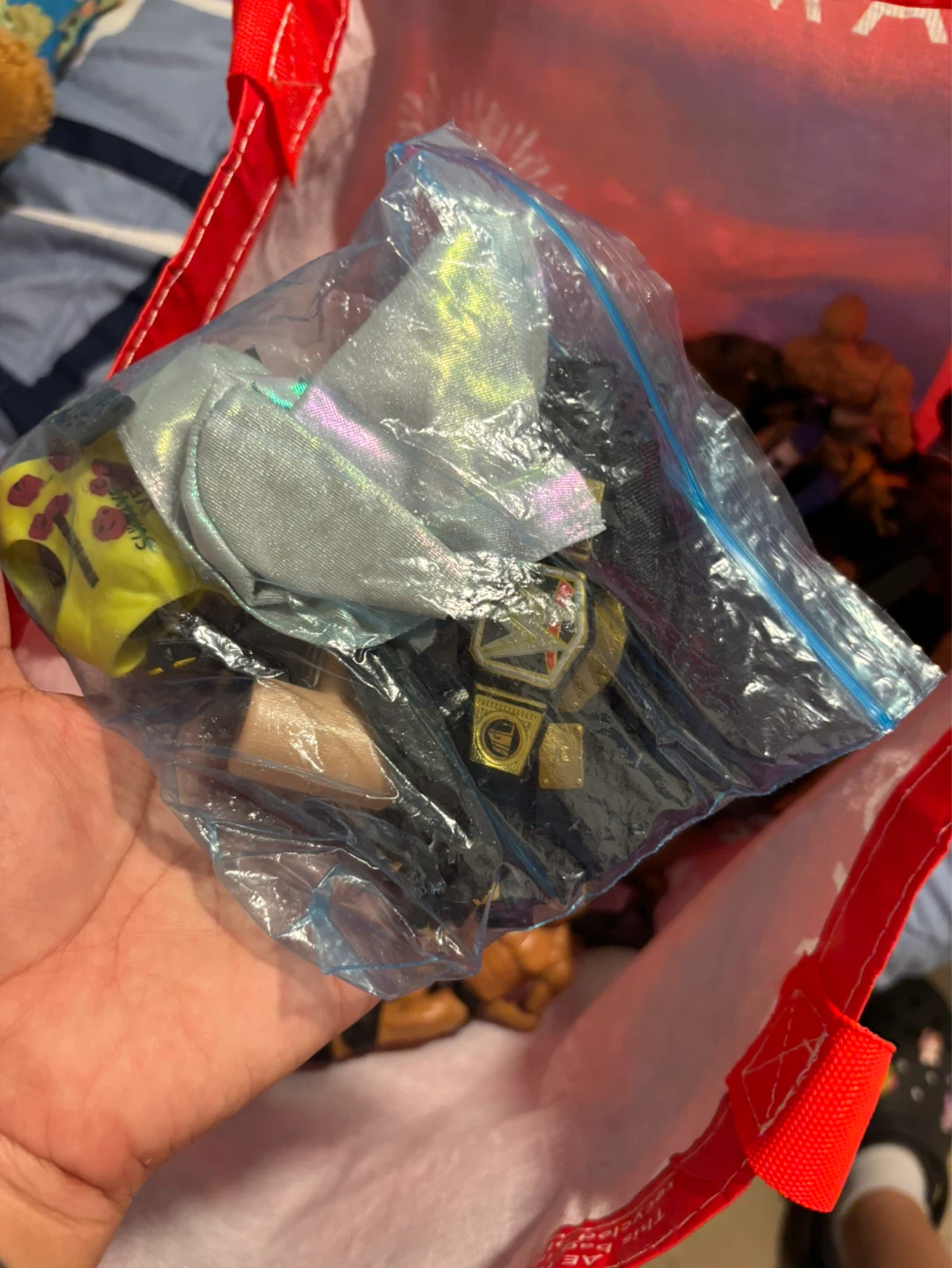 WWE Action Figure Lot with Championship Belt Accessories - photo 2