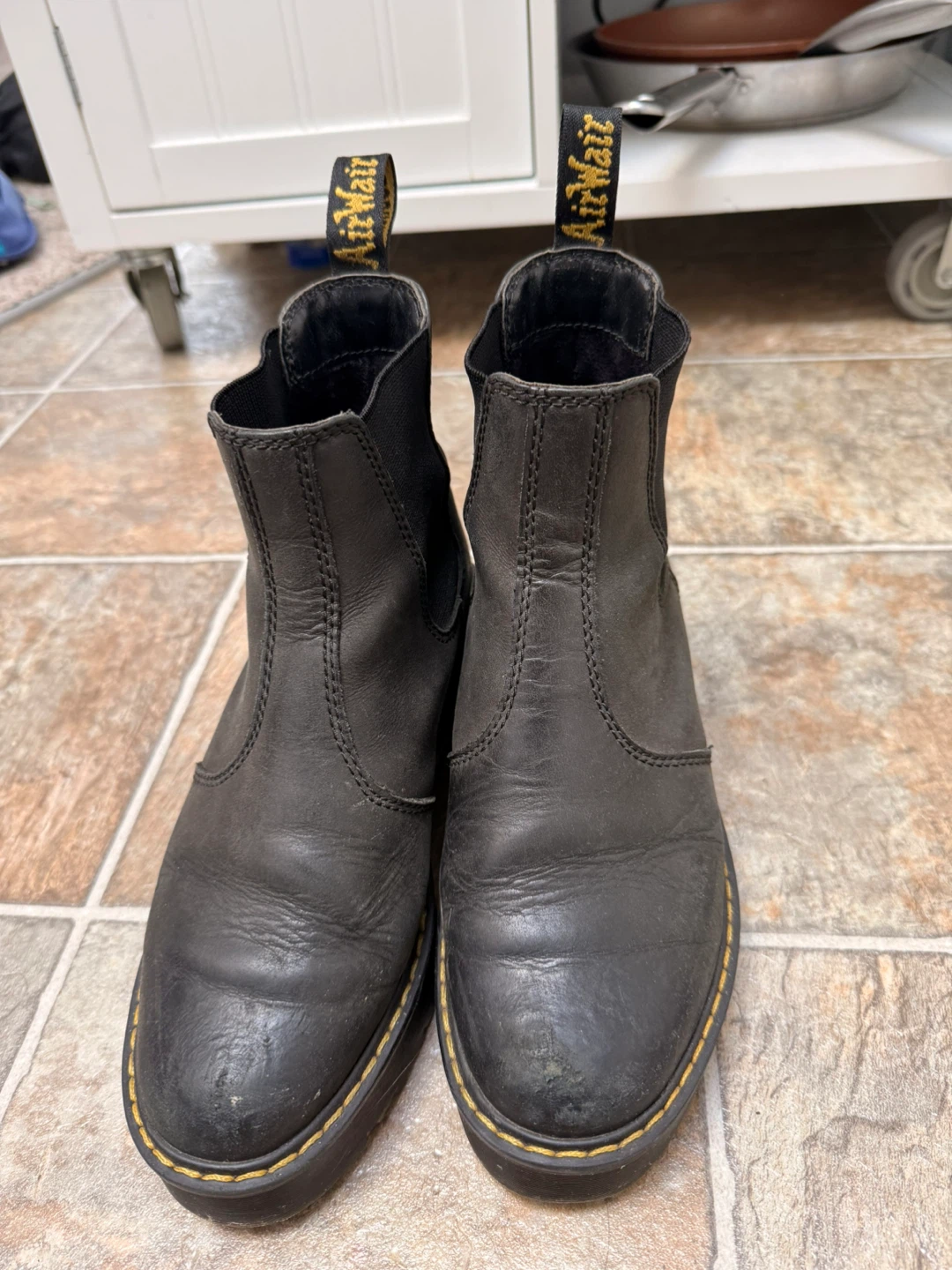 Dr. Martens Black Leather Chelsea Boots