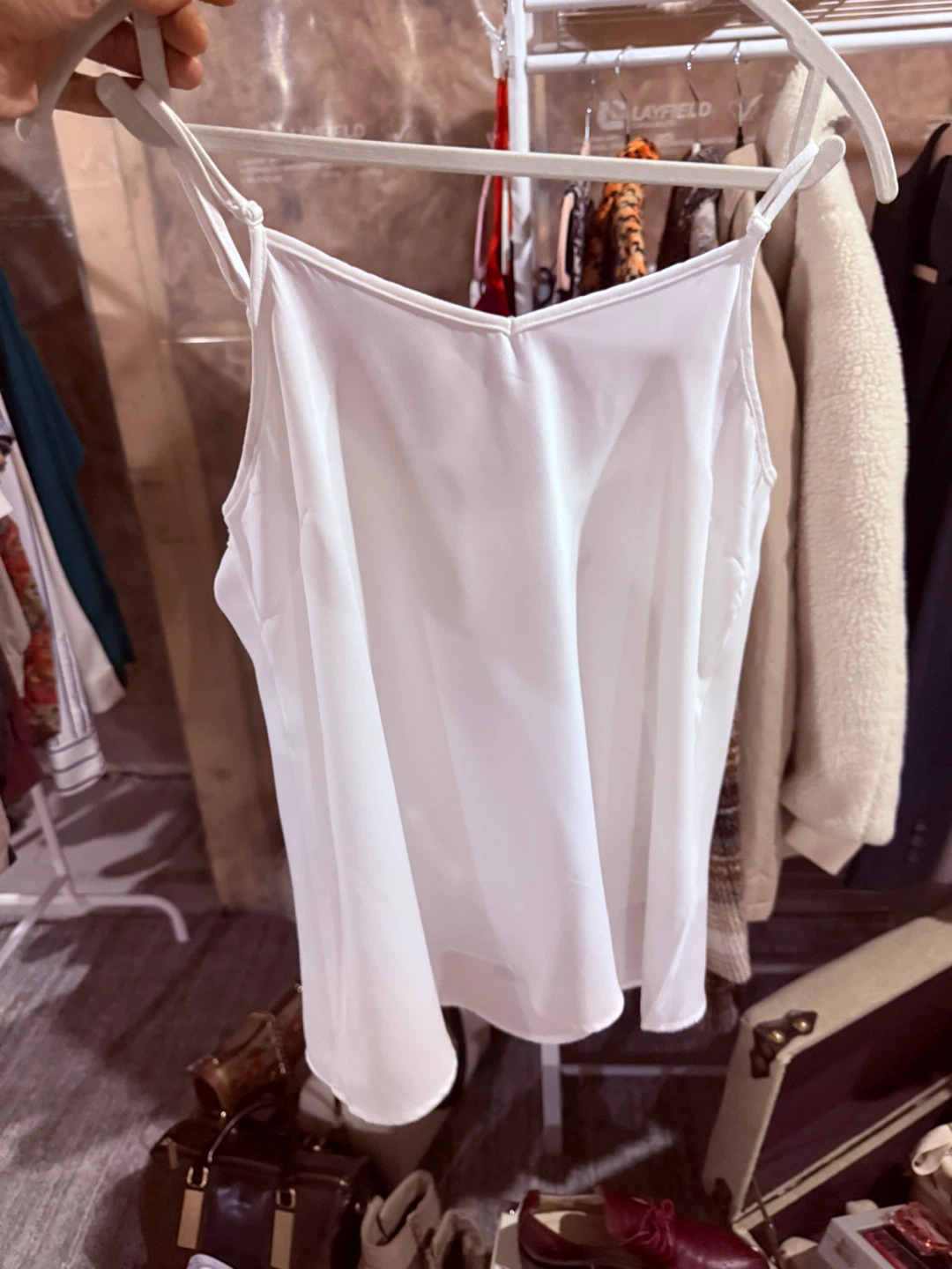 White  and red AMISU Camisole Top - photo 5