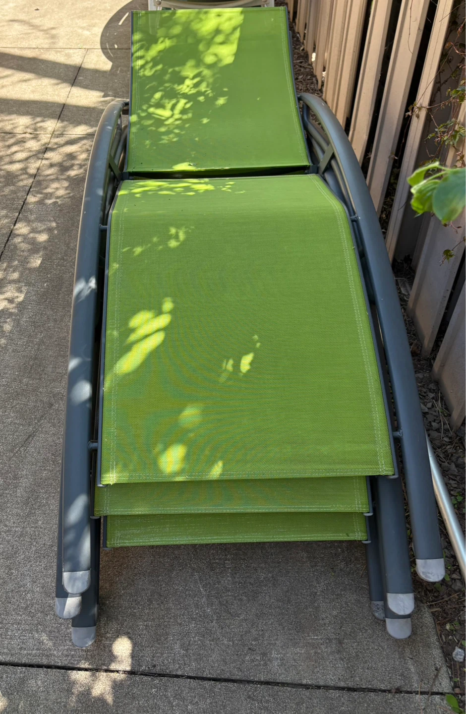 Green Outdoor Lounge Chairs - Set of 4 - photo 3