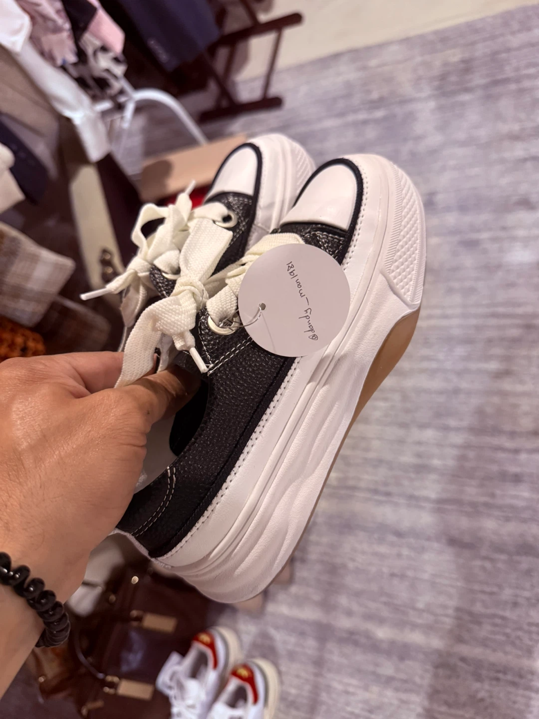 Black and White Platform Sneakers kids Size 36 - photo 3