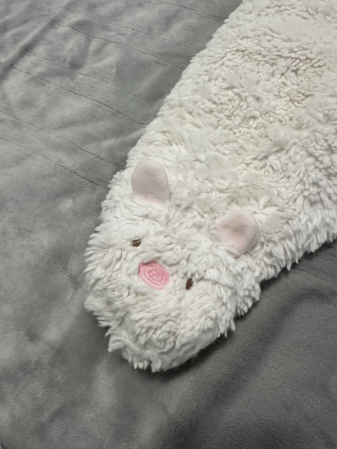 White Fuzzy Bunny Bunting Suit - photo 4