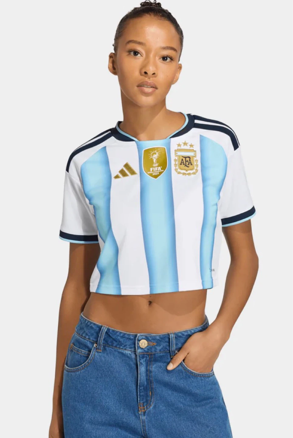 Argentina AFA Soccer Jersey Crop Top