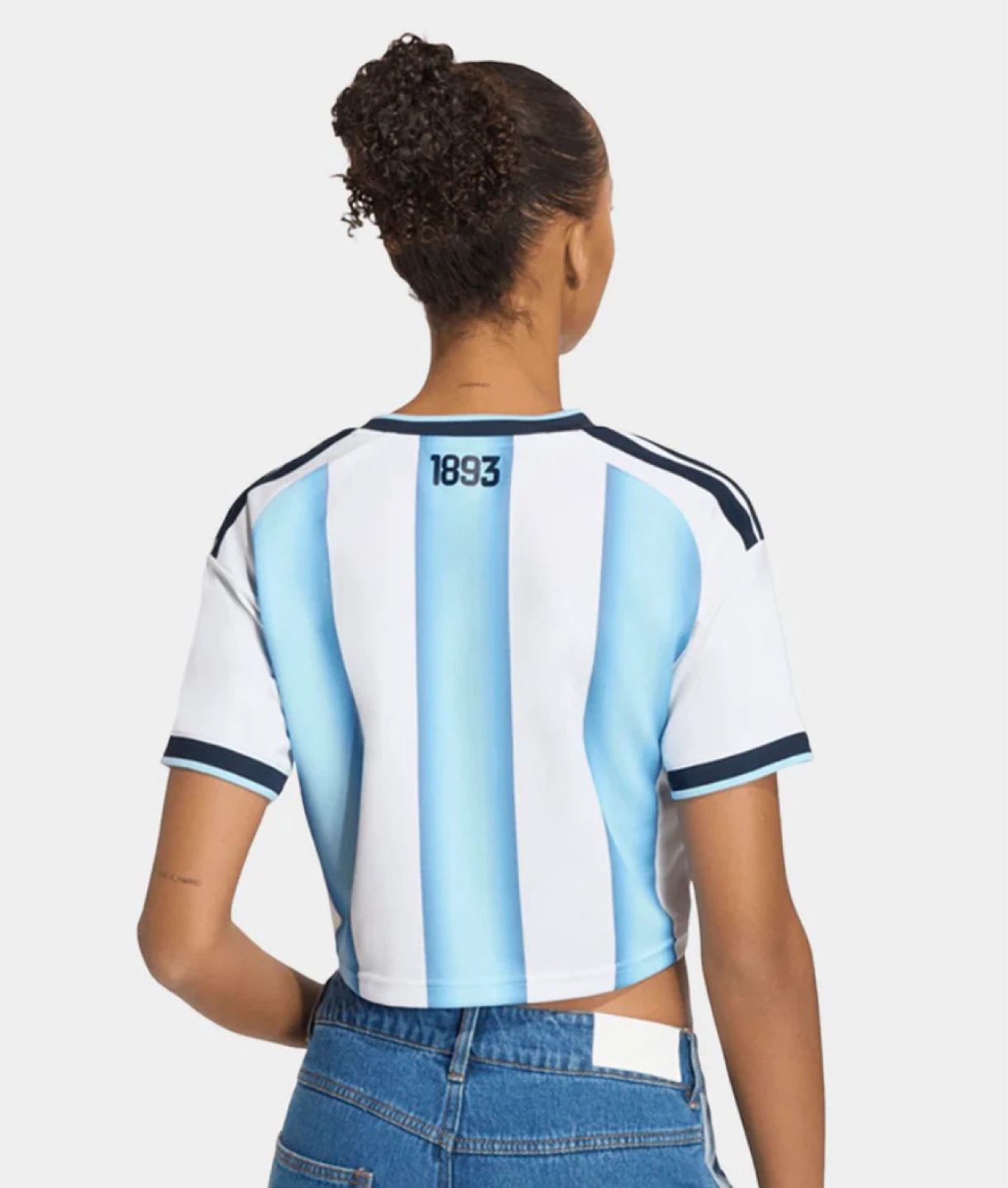 Argentina AFA Soccer Jersey Crop Top - photo 2