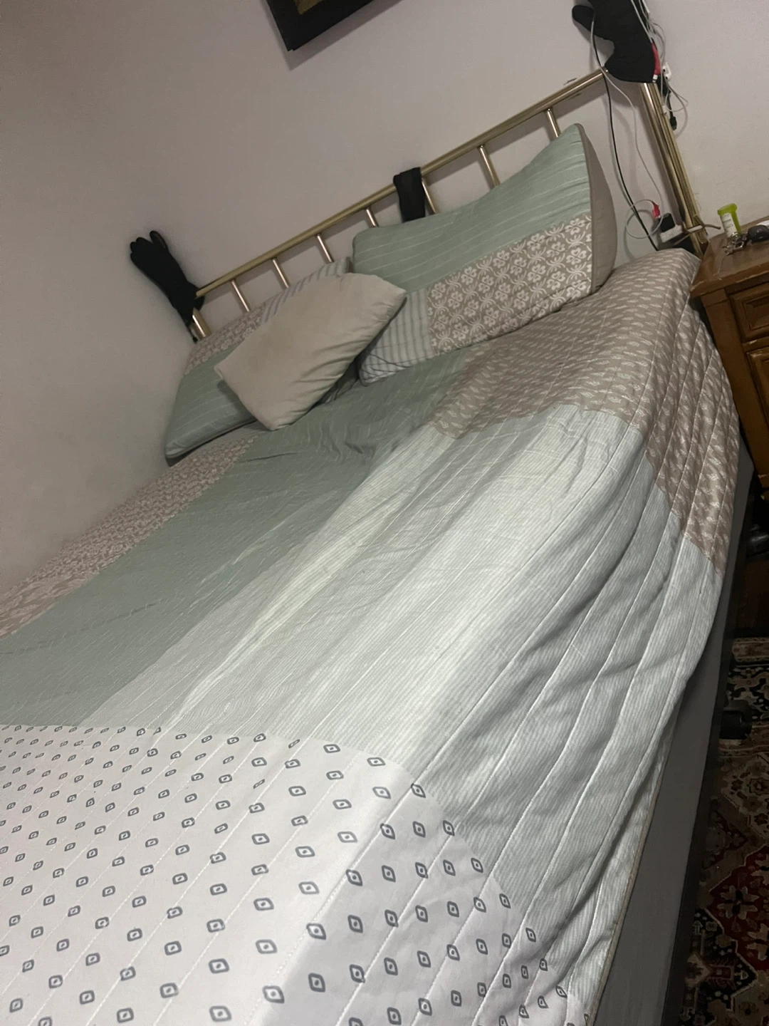 Queen Size Bed Frame with Headboard