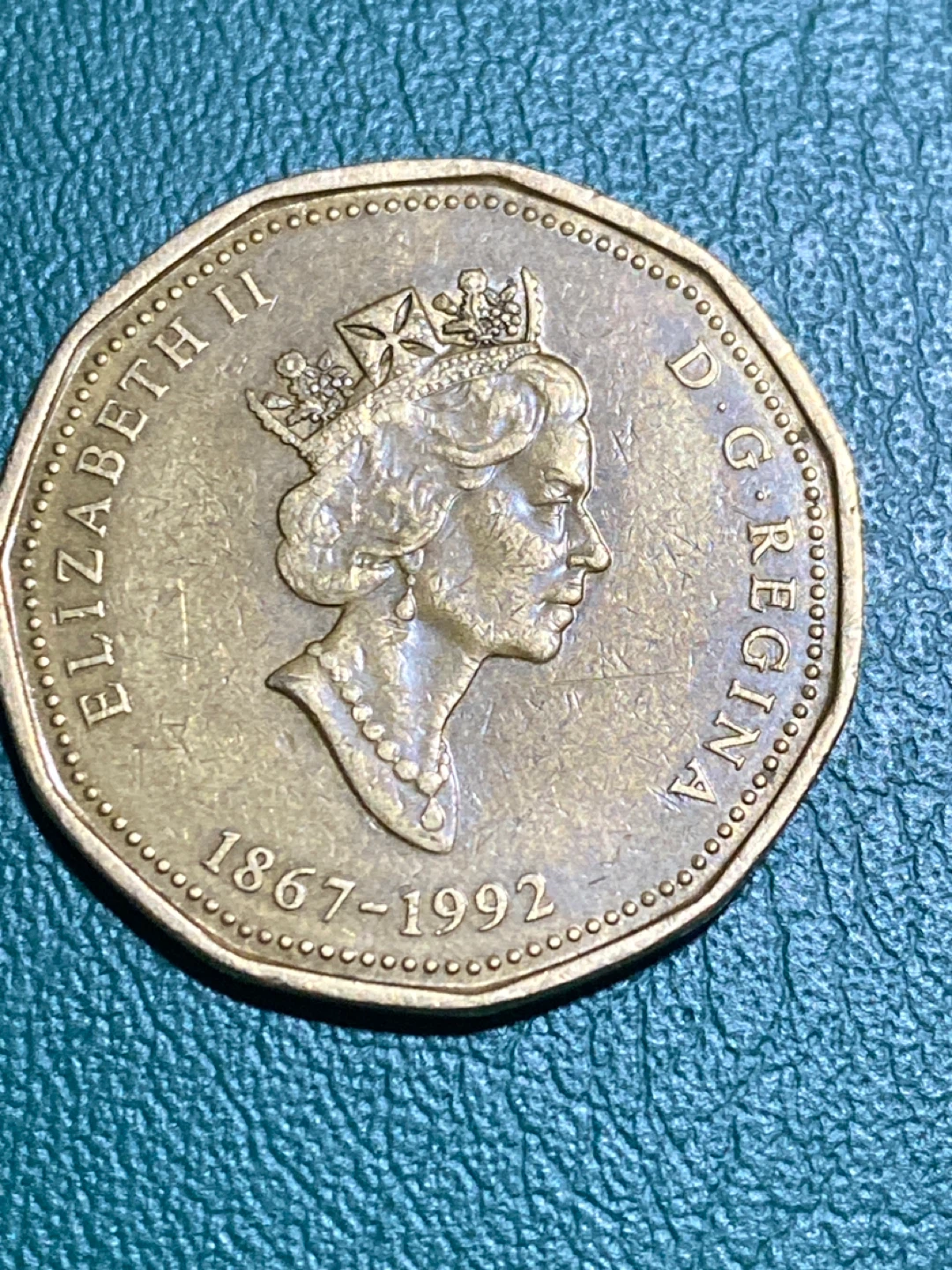 1992 Canadian Silver Dollar Coin - Elizabeth II - photo 2