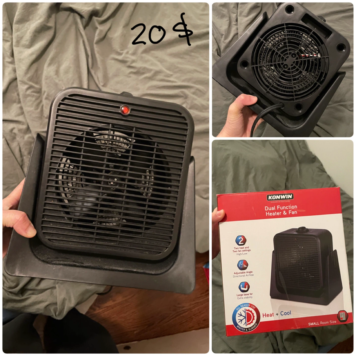 Konwin Dual Function Heater & Fan