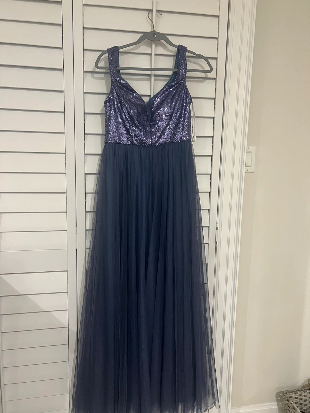 Ever-Pretty Sequin Tulle Maxi Dress