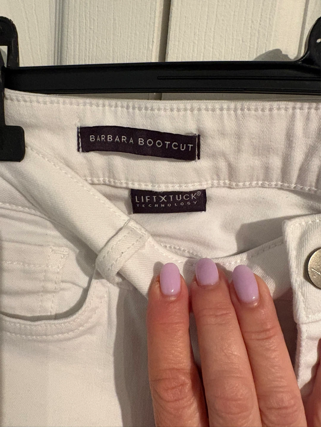 White NYDJ Barbara Bootcut Jeans - photo 2