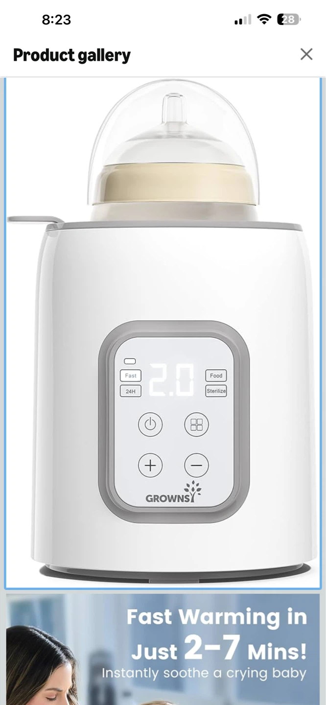 BNIB Grownsy 8-in-1 Baby Bottle Warmer - photo 3