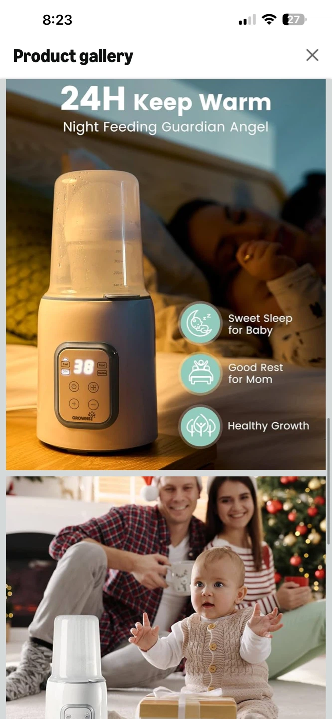 BNIB Grownsy 8-in-1 Baby Bottle Warmer - photo 5