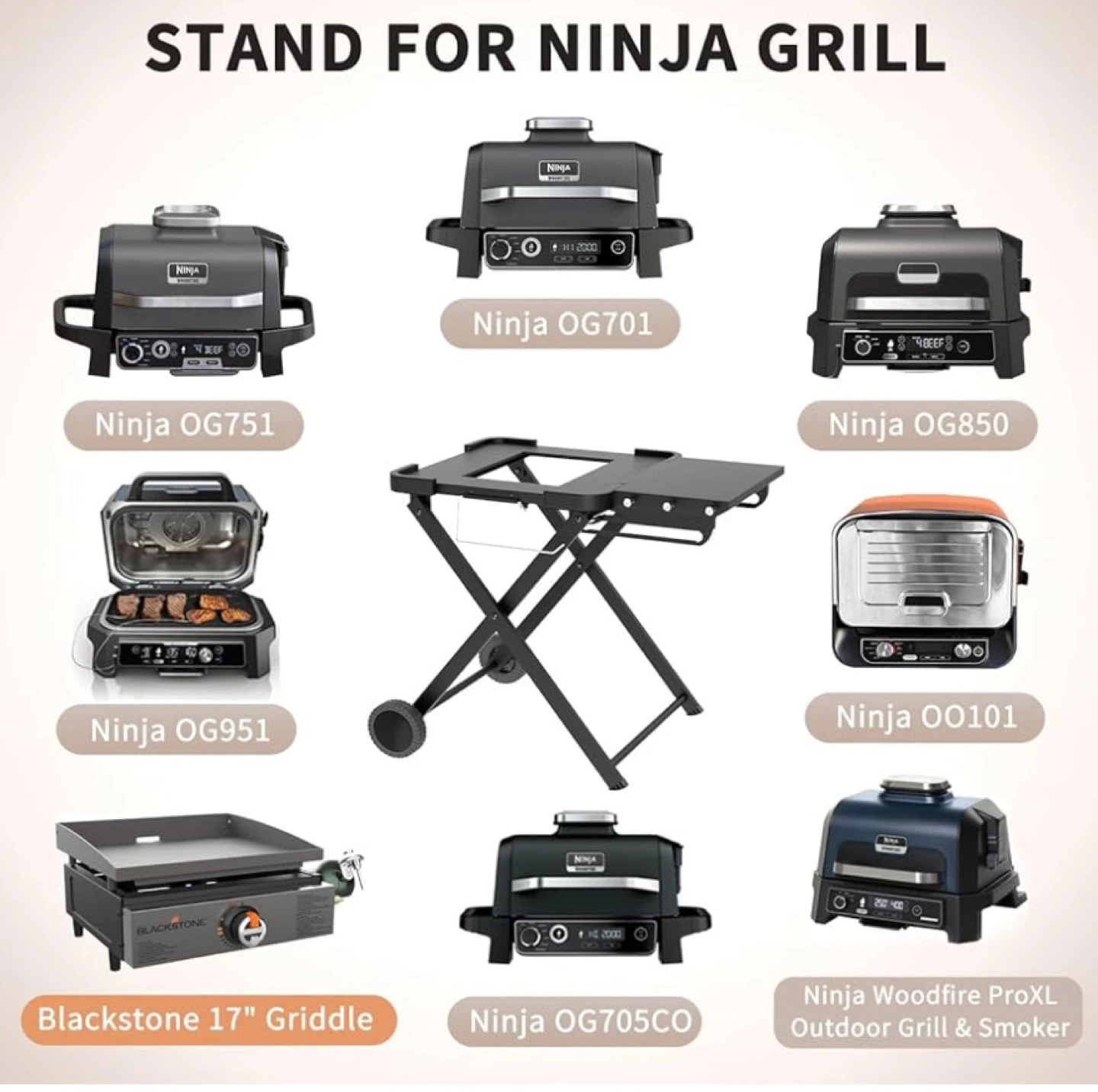 Portable Stand for Ninja Grills and Blackstone Griddles - photo 2