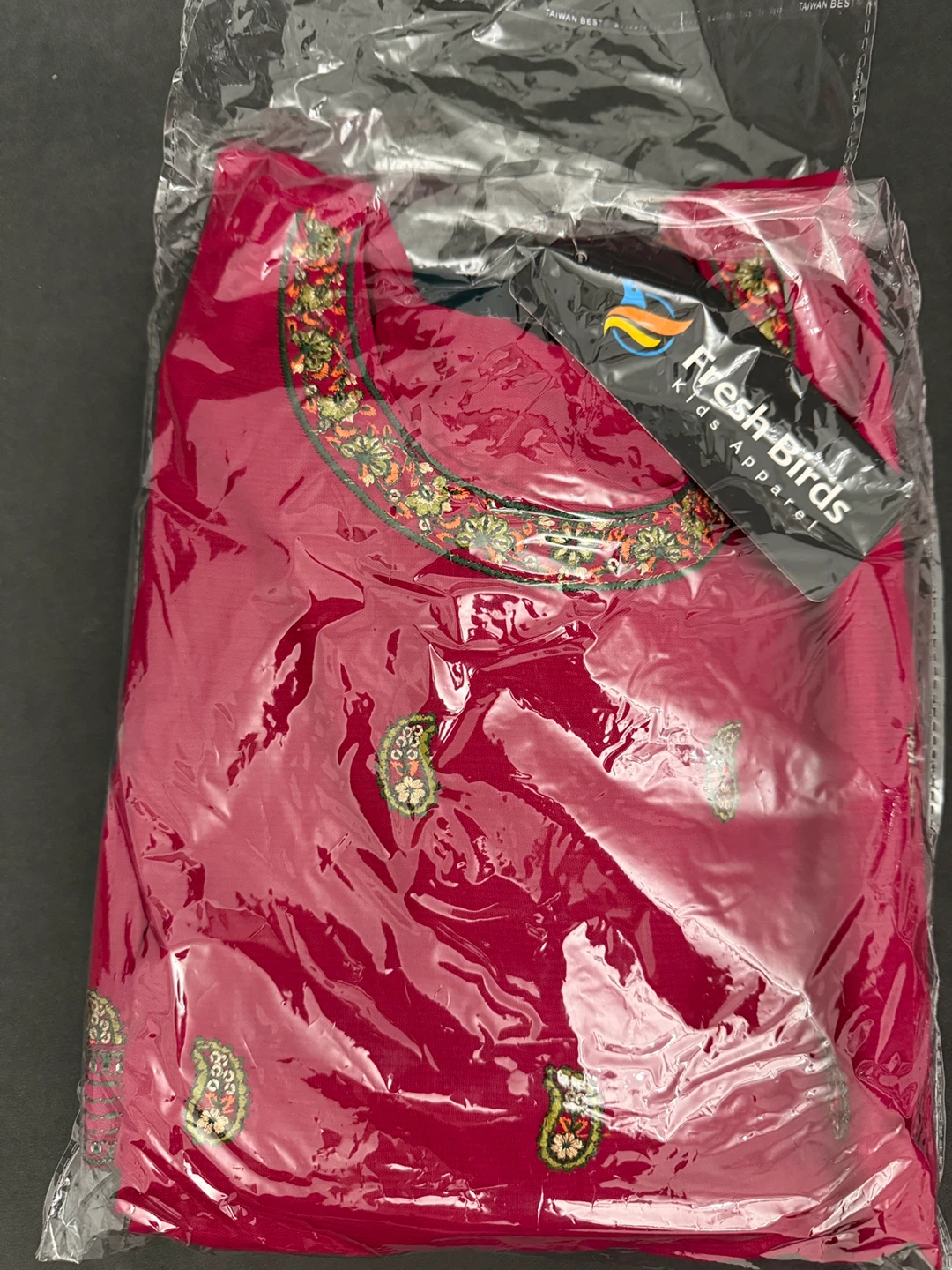 Fresh Birds Kids Apparel Nisha Outfit - Pink & Green