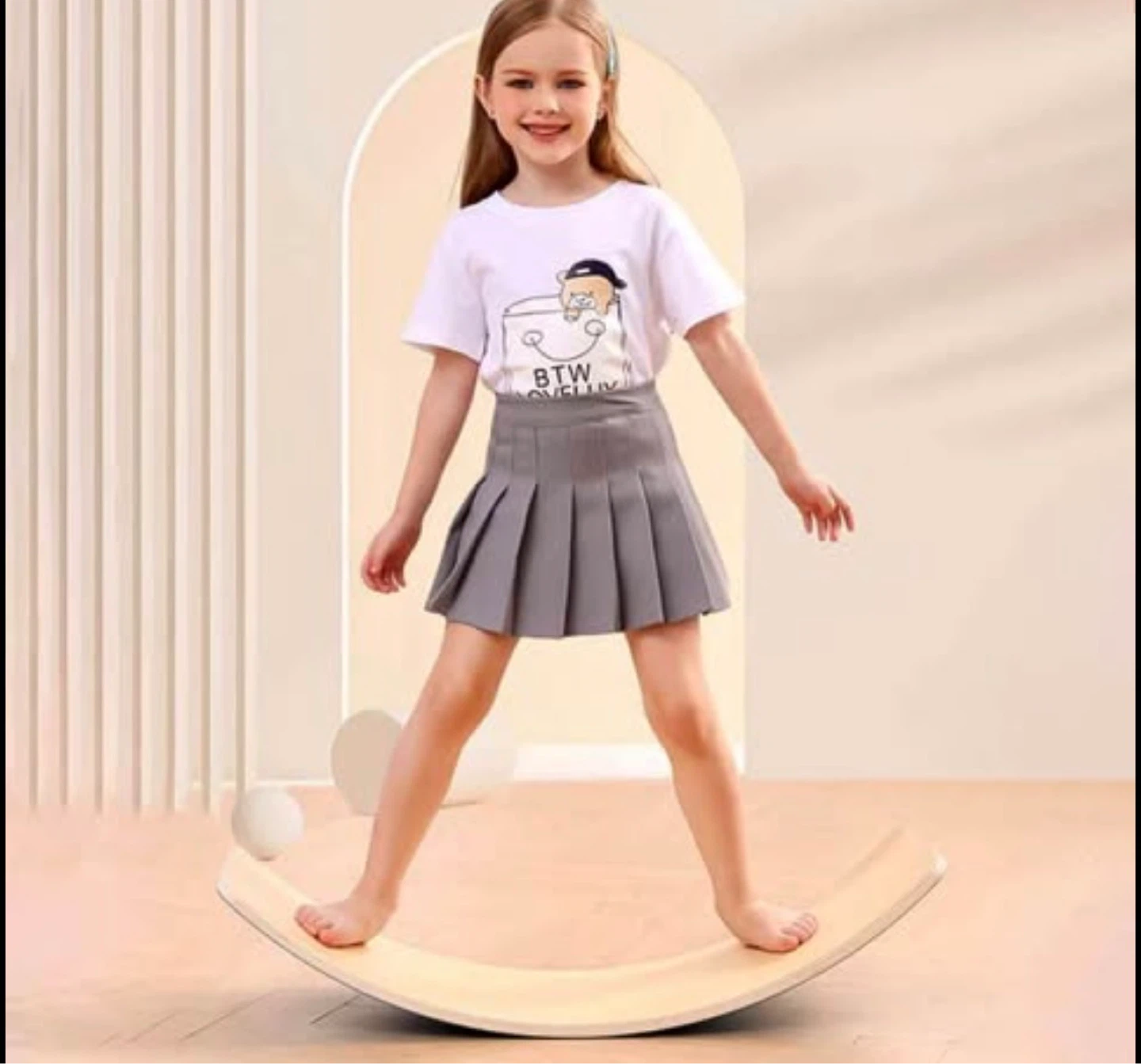 NEW IN PACKAGING - Wooden Wobble Board