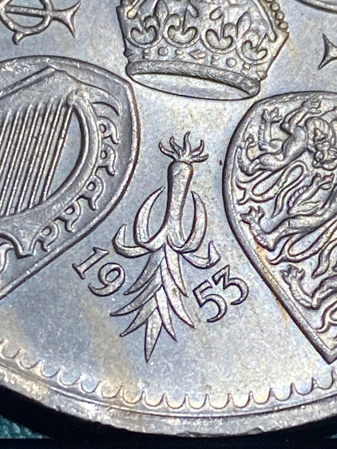 1953 Five Shillings Coin - photo 3