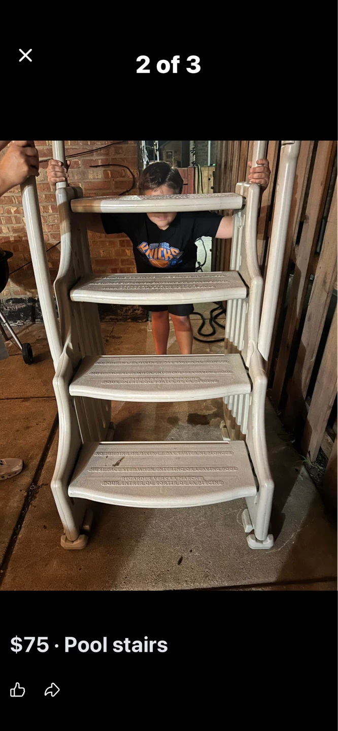 Pool Stairs Ladder Entry System - photo 2