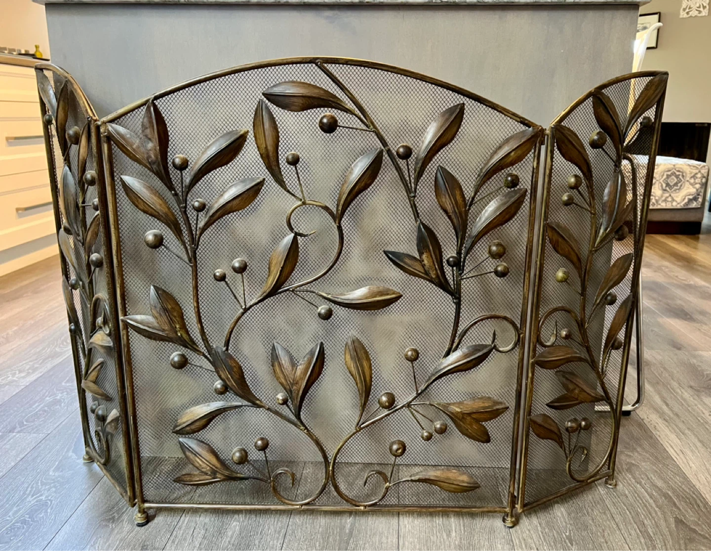 Decorative Metal Fireplace Screen