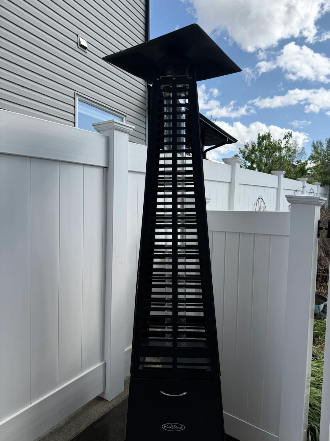 Fire Sense Pyramid Patio Heater - Black