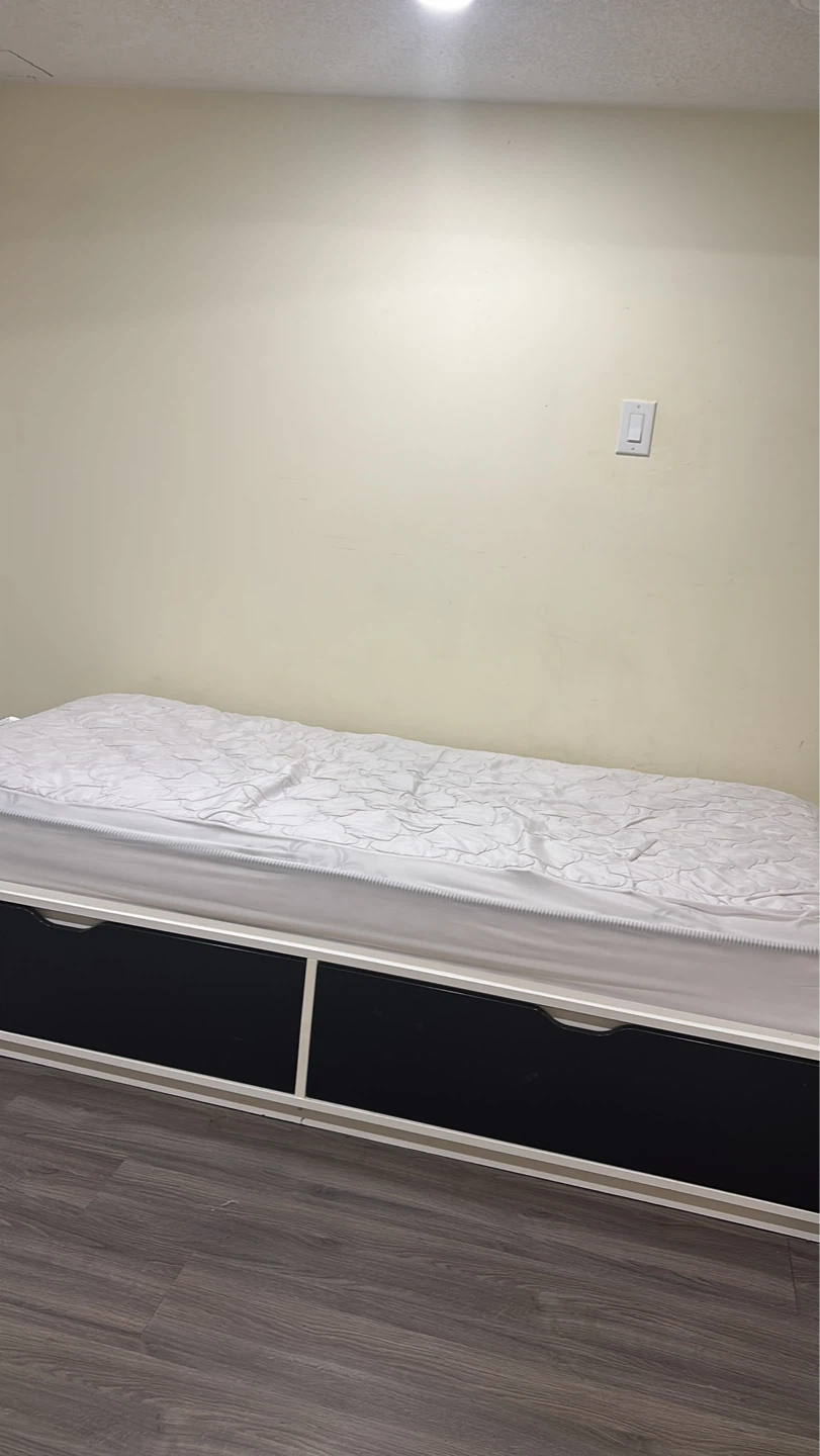 Twin Storage Bed Frame with Drawers