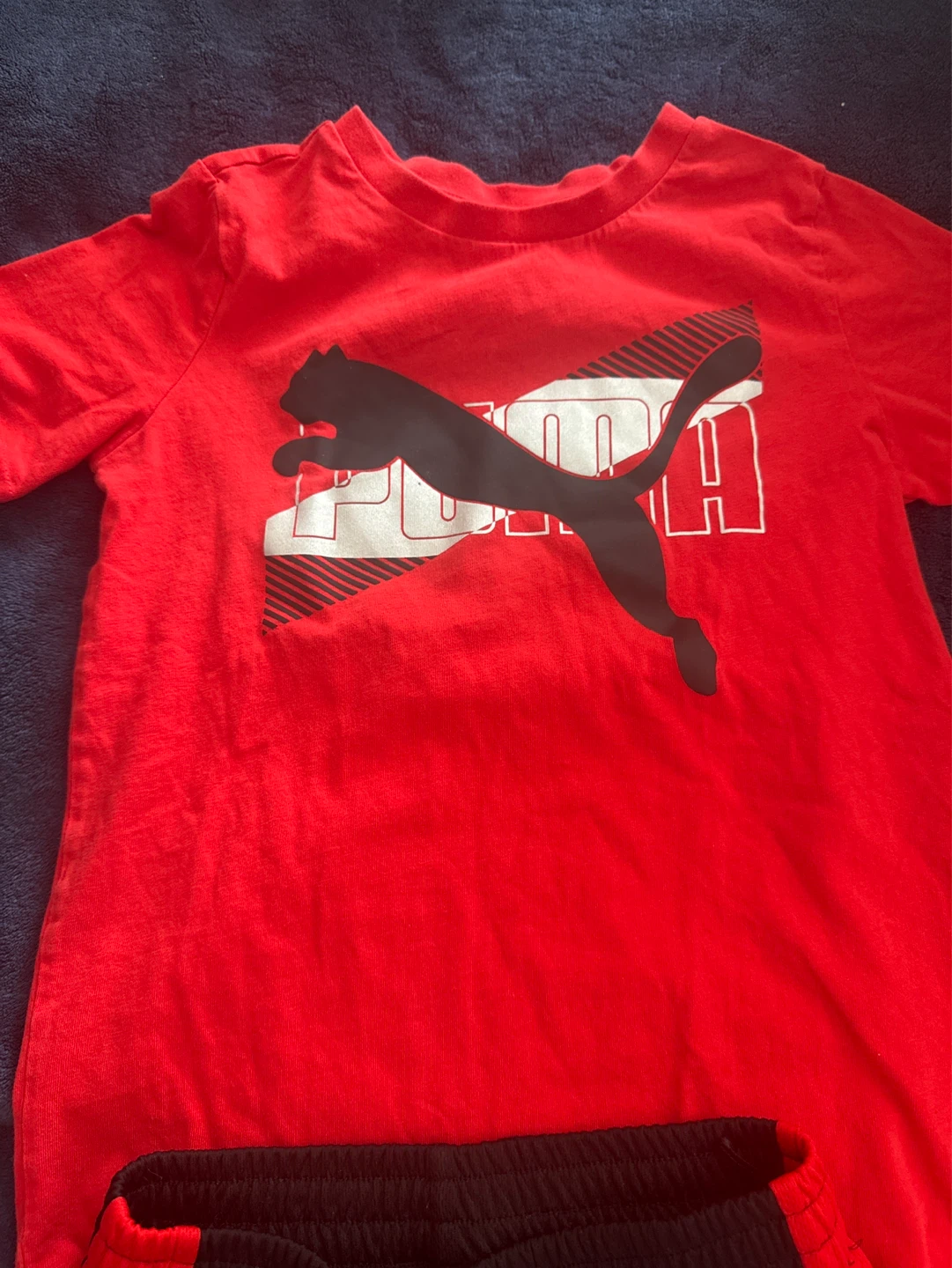 Puma Kids T-shirt and Shorts Set - Red/Black - photo 2