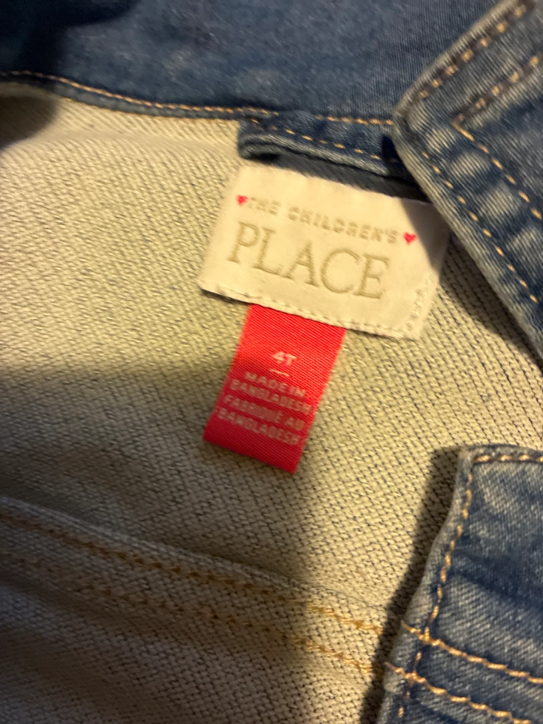 The Children's Place Denim Jacket Size 4T - photo 4