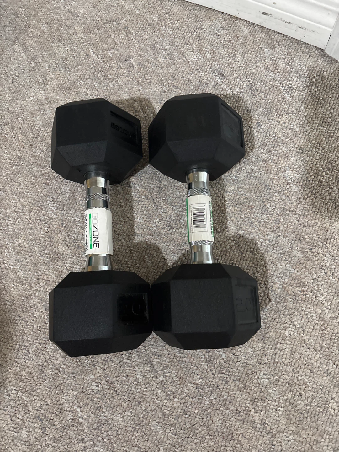 Body-Solid 20 lb Hexagonal Dumbbells (Pair)