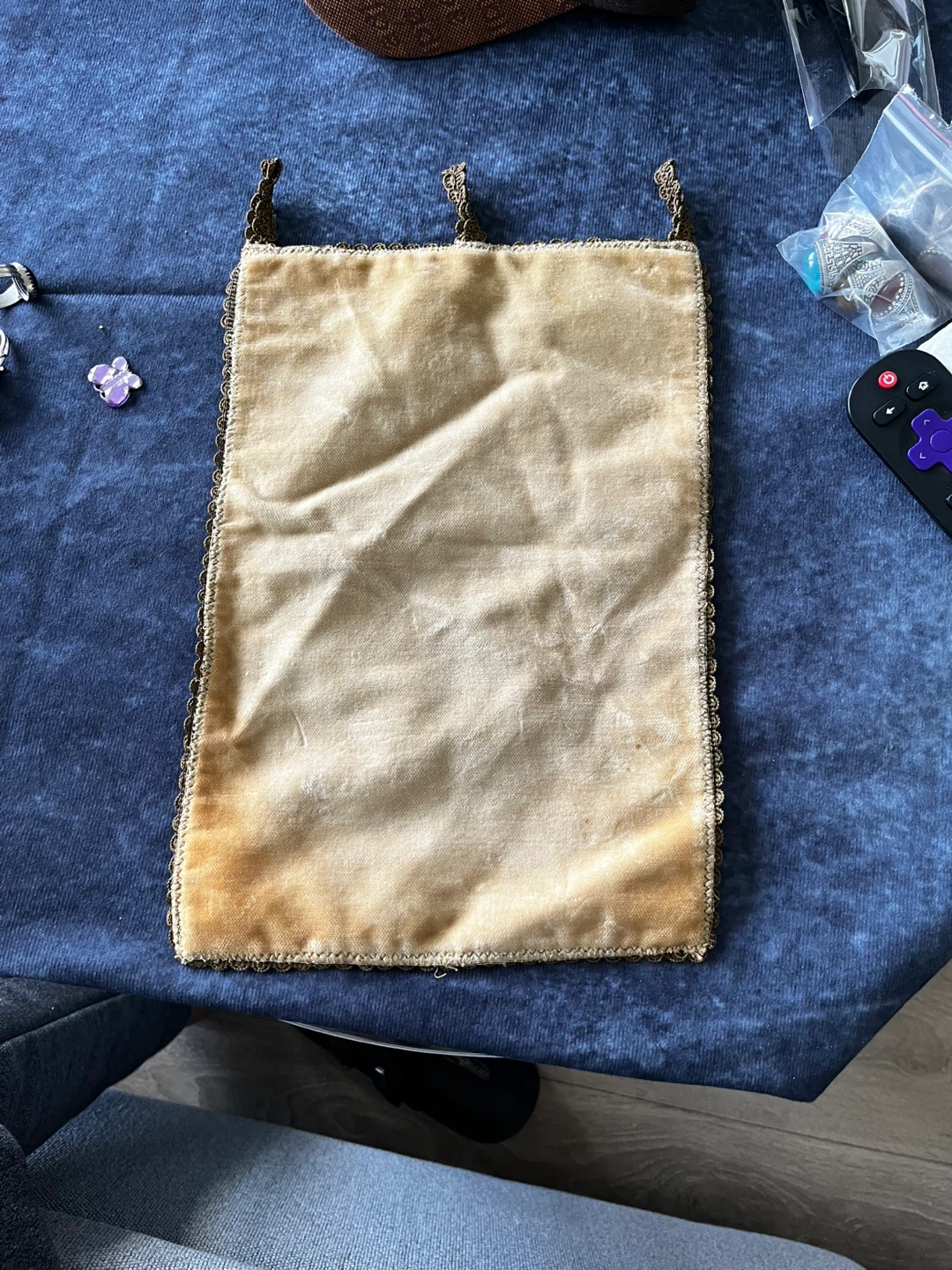 Vintage Persian Embroidered Wall Hanging Bag - photo 4