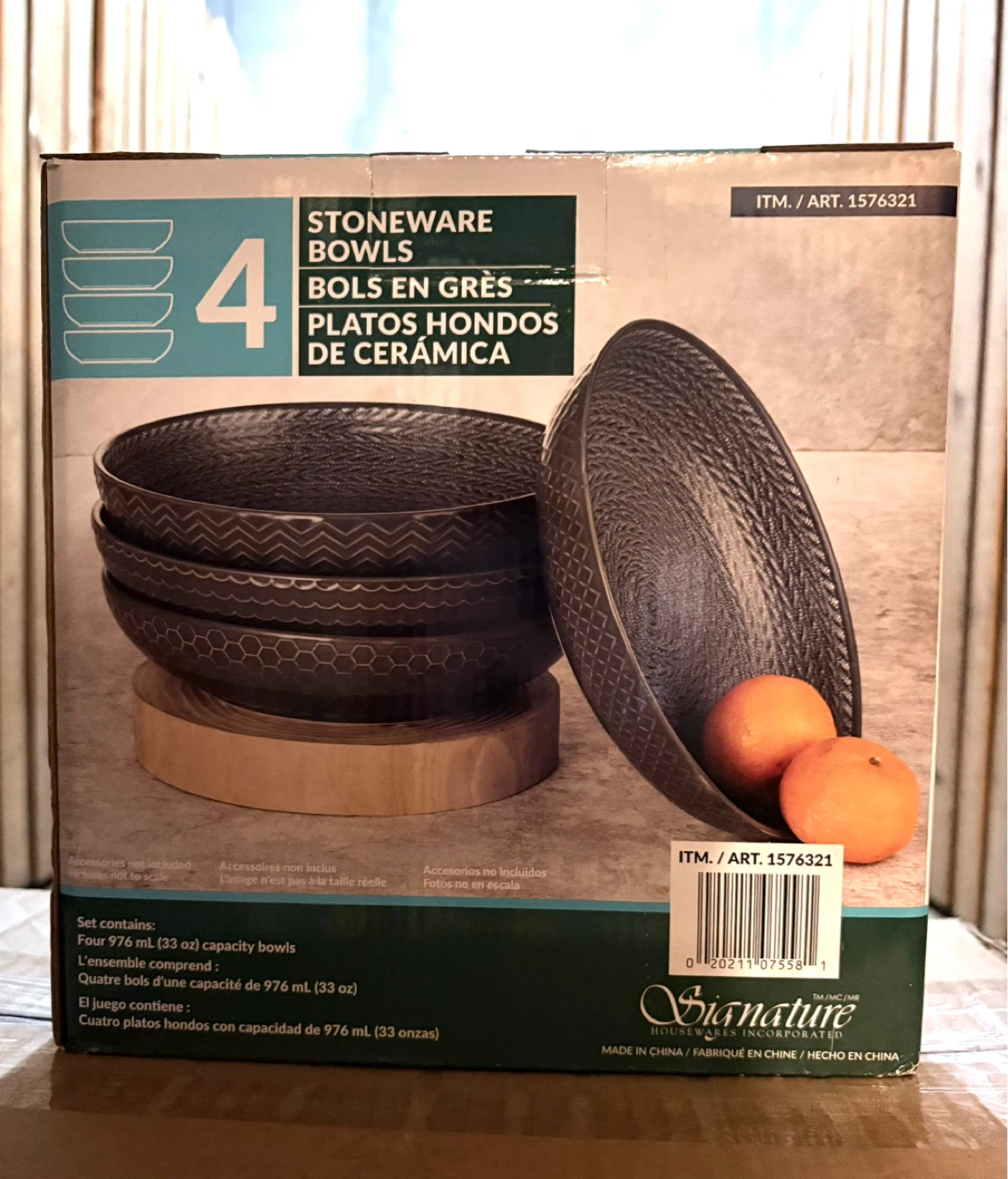 Stoneware Bowls Set of 4
