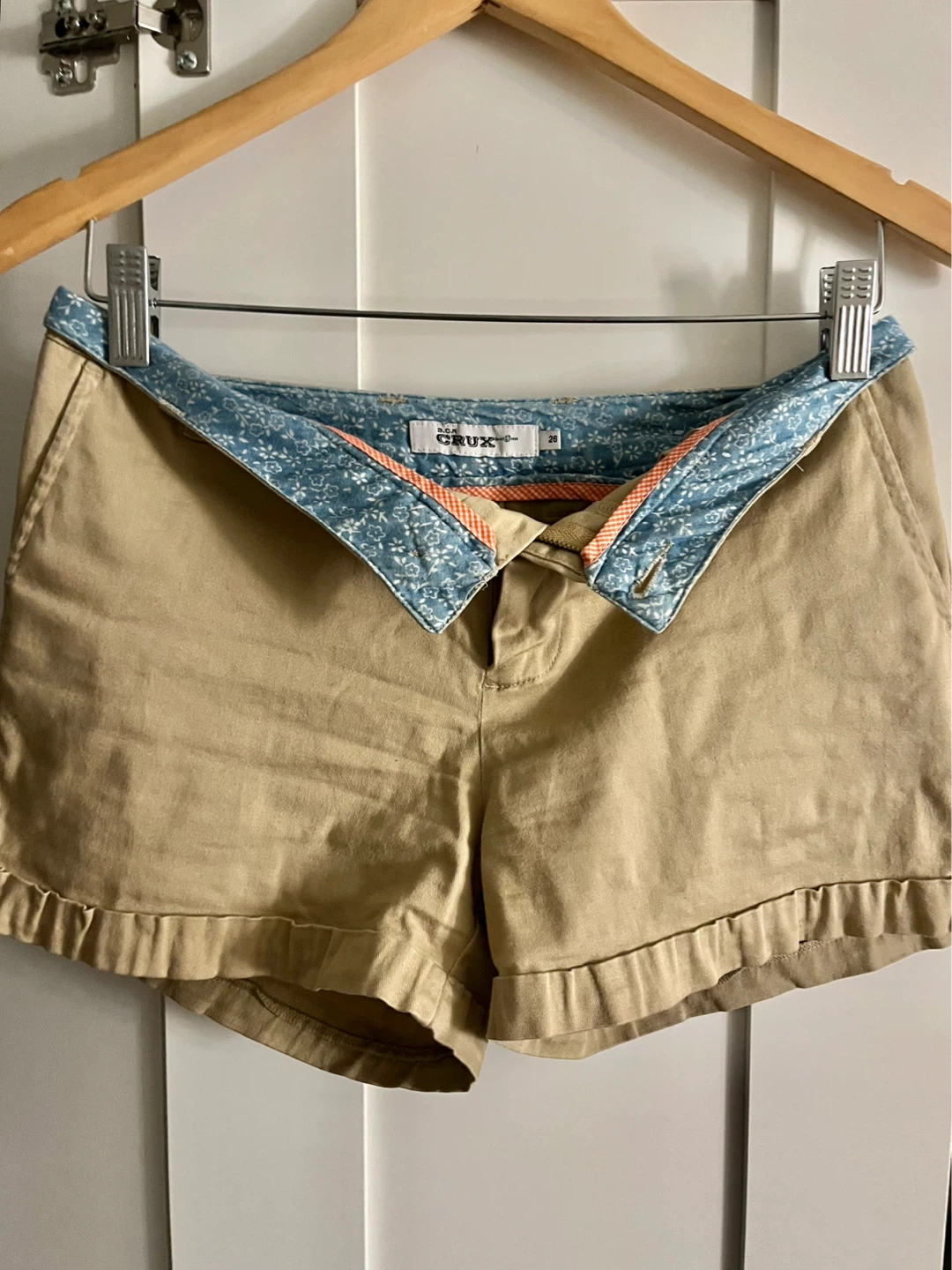 Cute foldover waist shorts