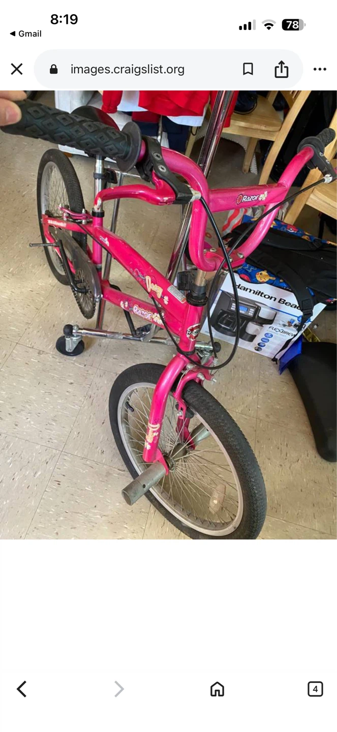 Pink Razor BMX Bike