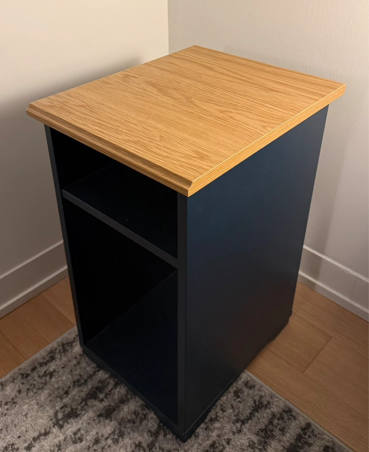 IKEA SKURVBY Side Table - Black-Blue