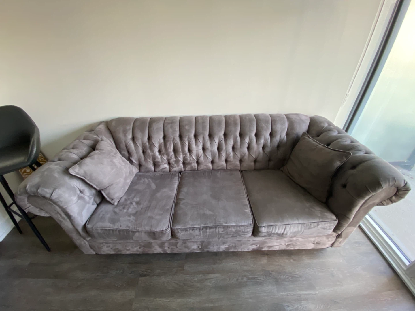 Grey Chesterfield Sofa - photo 2
