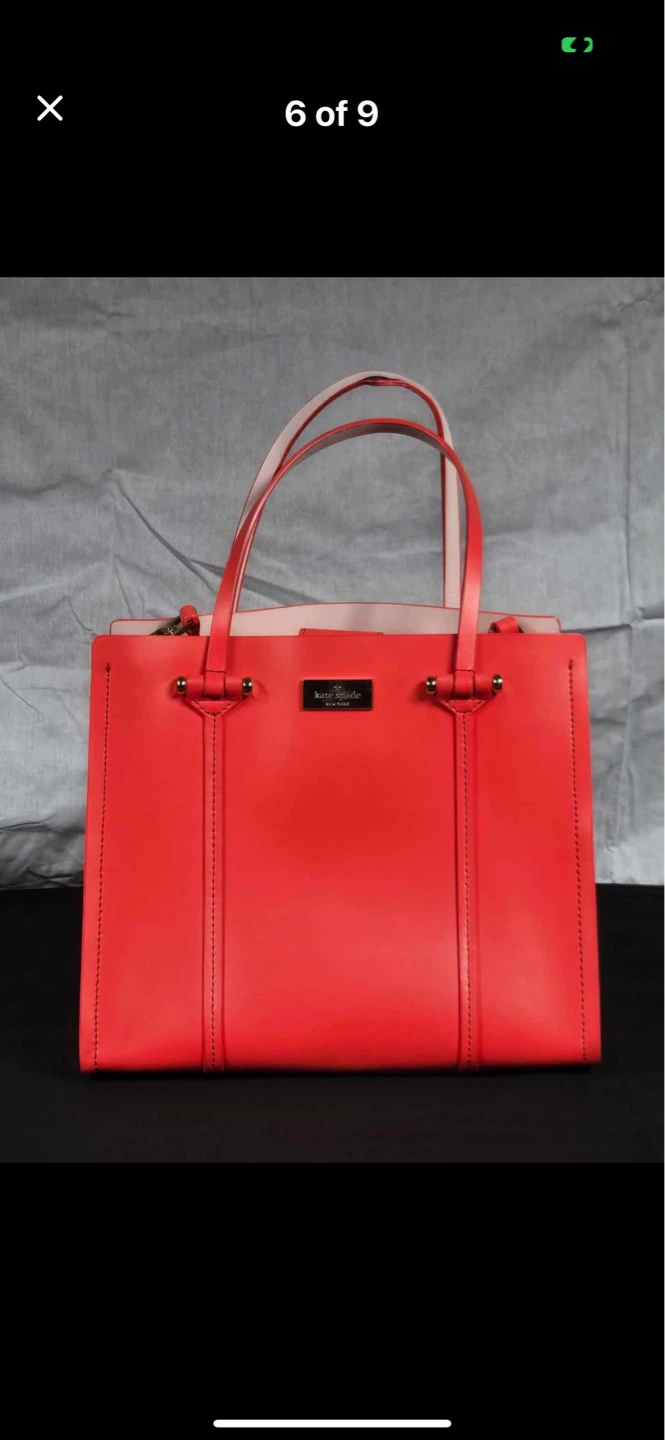 Kate Spade Red Leather Tote Bag - photo 4