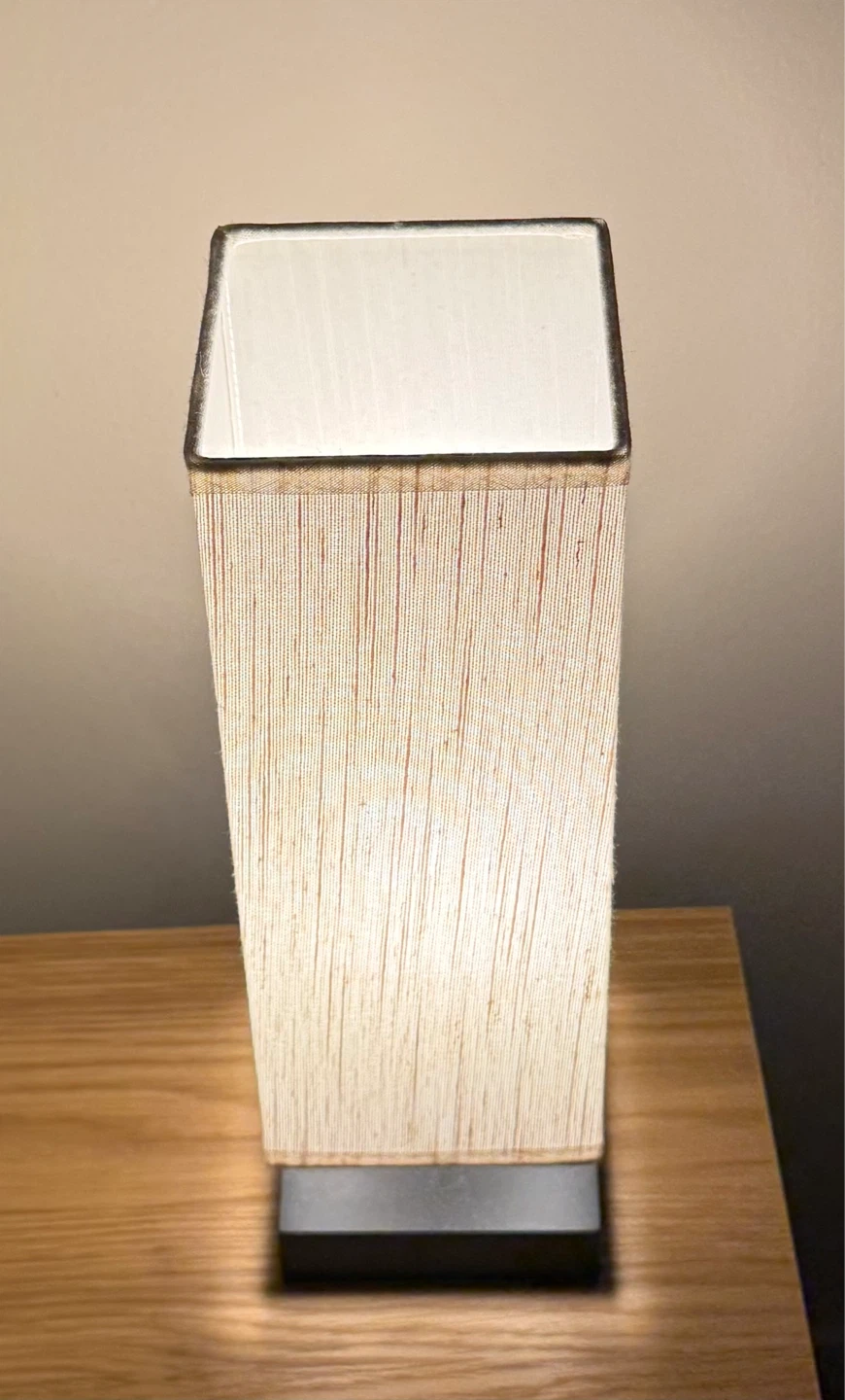 Rectangular Table Lamp with Fabric Shade - photo 2