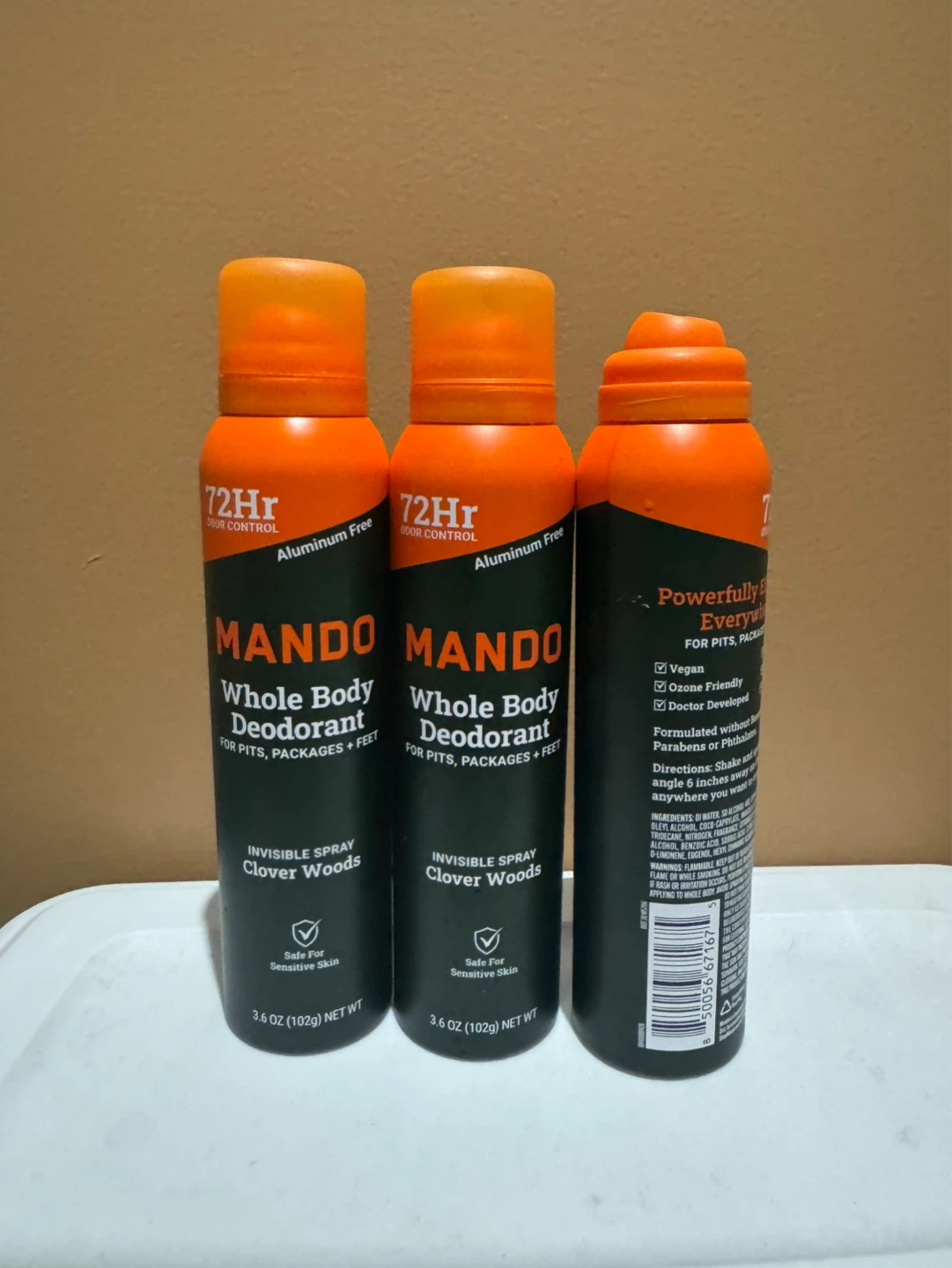 Mando Whole Body Deodorant Invisible Spray Clover Woods