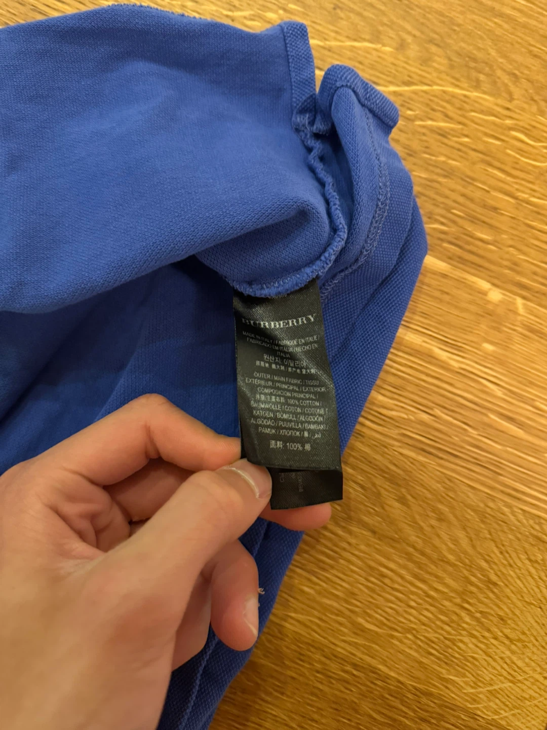 Burberry Men's Blue Polo Shirt - Size M - photo 5