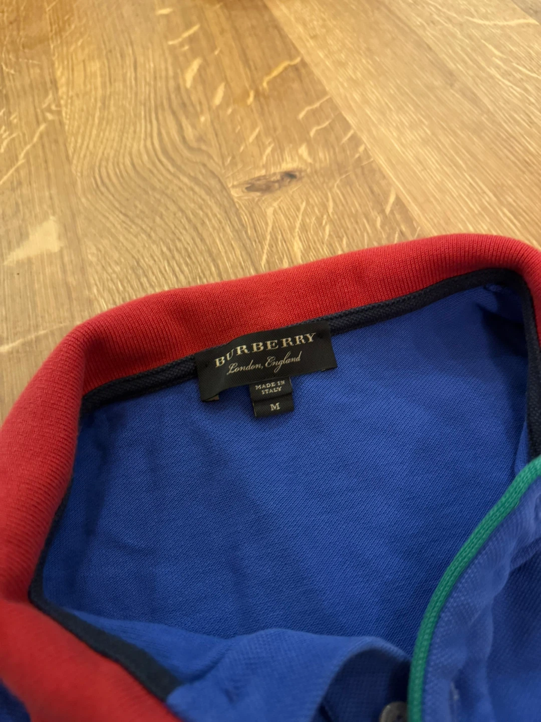 Burberry Men's Blue Polo Shirt - Size M - photo 3