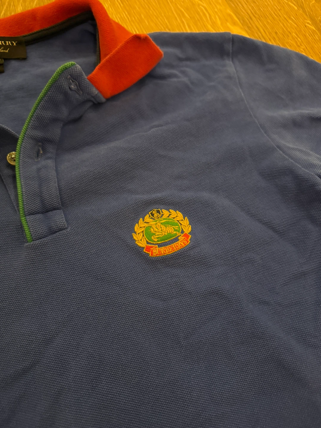 Burberry Men's Blue Polo Shirt - Size M - photo 4