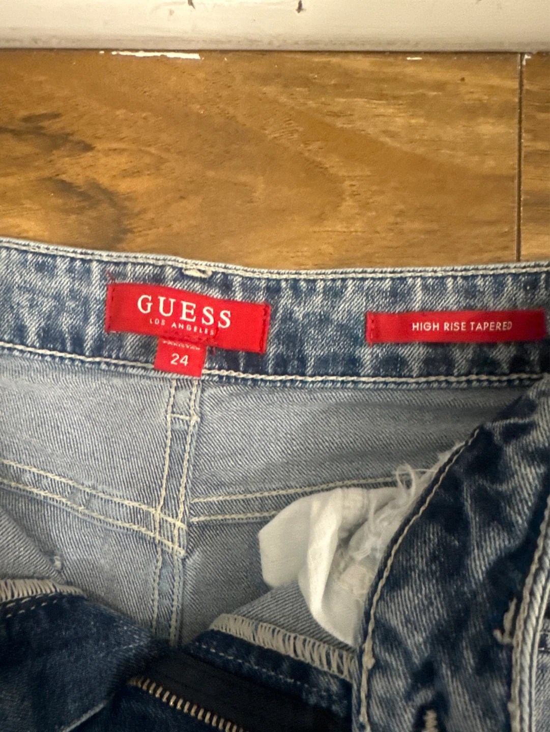 guess high rises great quality straight jeans - photo 2