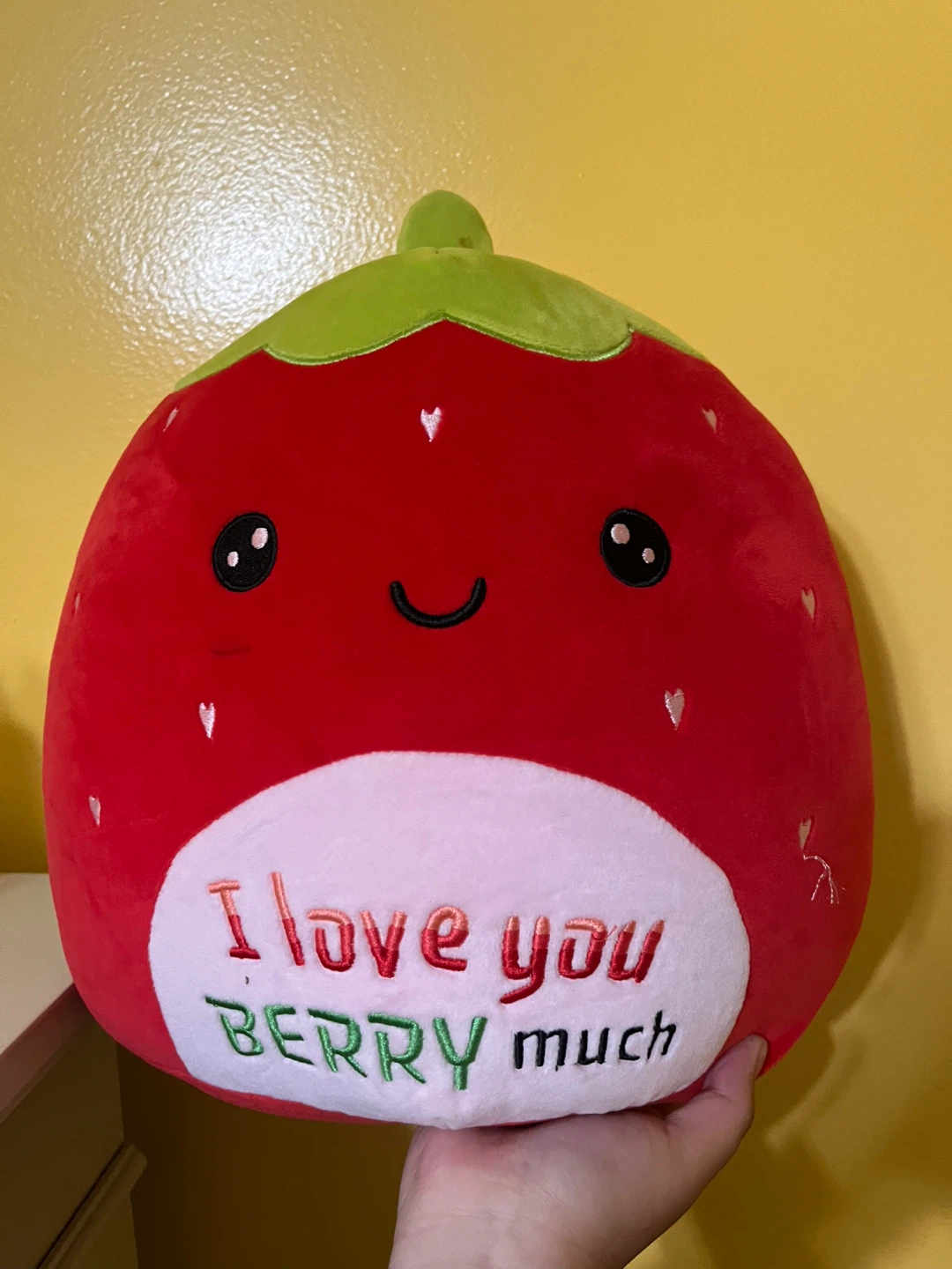 Strawberry Plush Toy "I love you BERRY much"