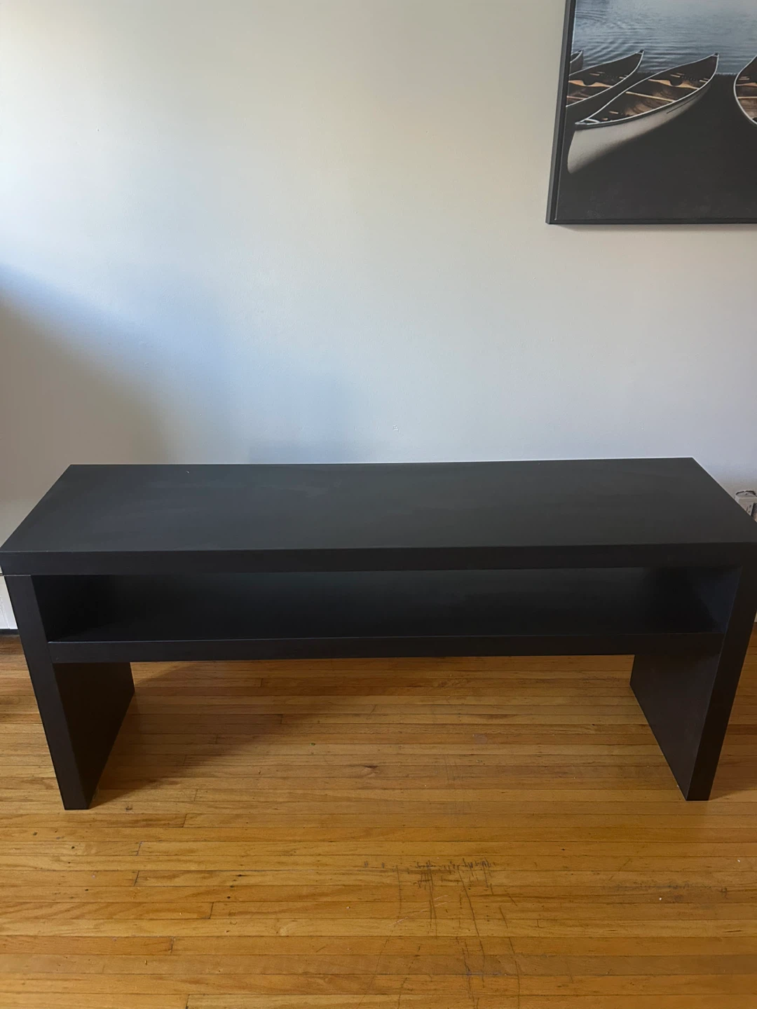 IKEA lack black console table - photo 4