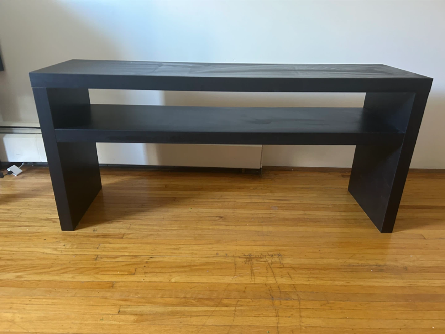 IKEA lack black console table - photo 2