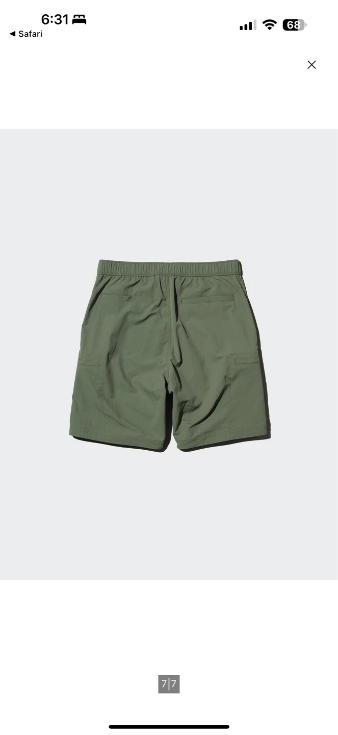 Uniqlo Olive Green Cargo Shorts - photo 4