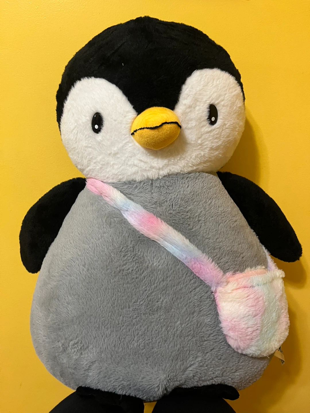 Plush Penguin with Shoulder Bag