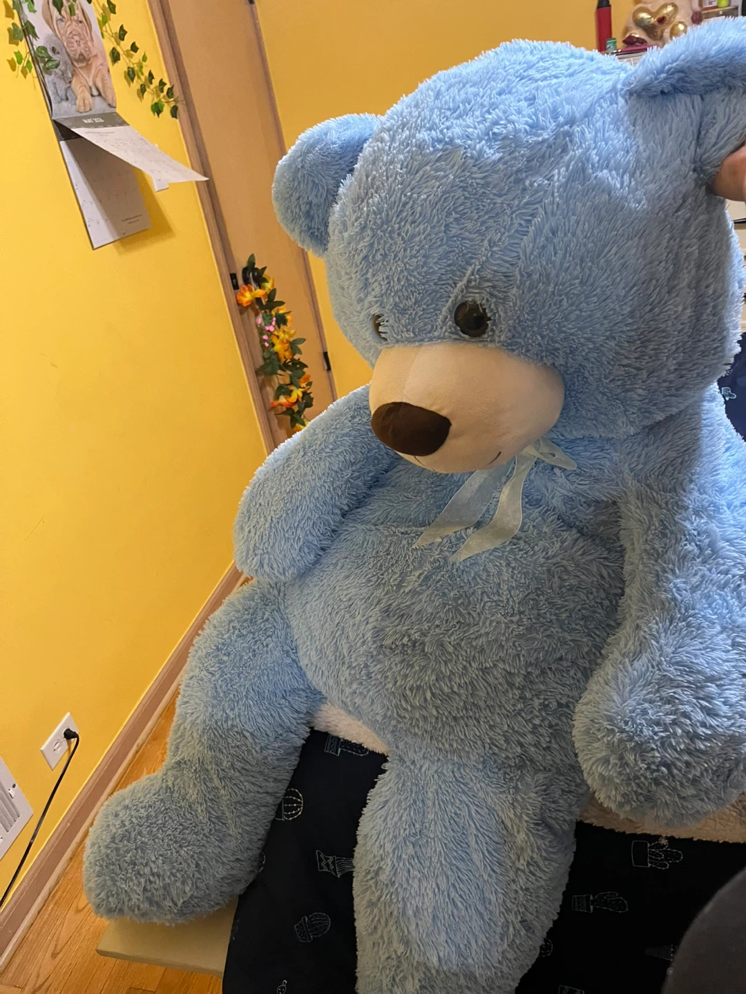 Light Blue Plush Teddy Bear - photo 2