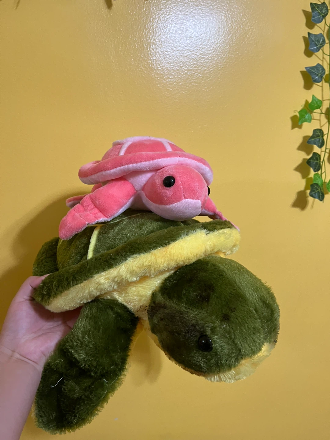 Plush Turtle Toy with Baby Turtle