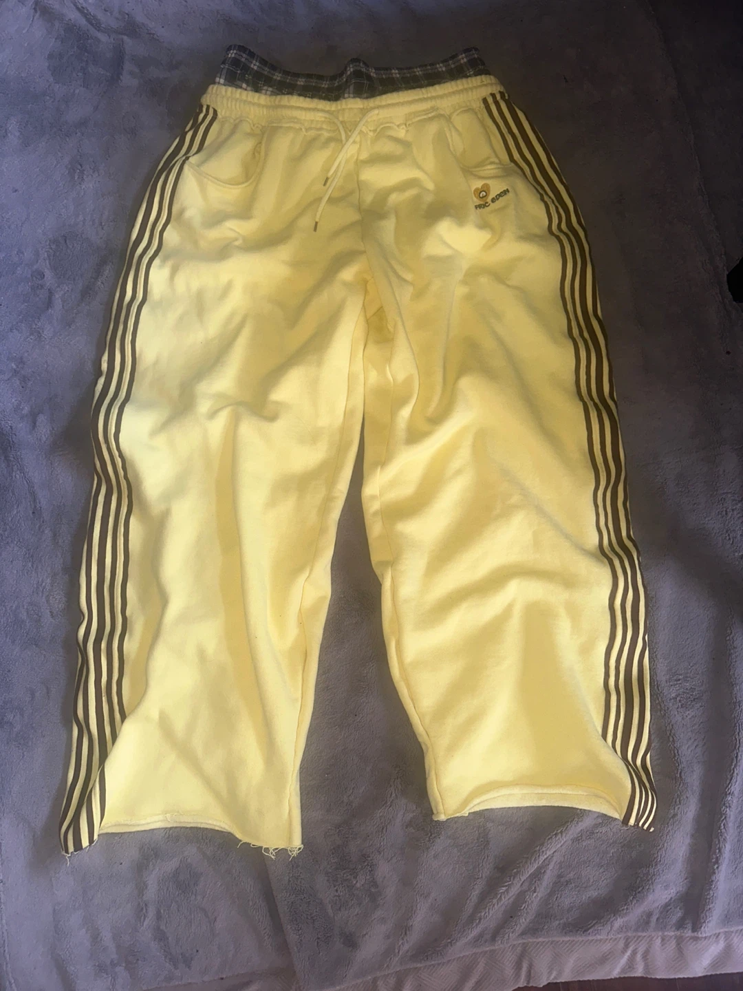 Yellow Track Pants with Side Stripes (Aelfric eden)