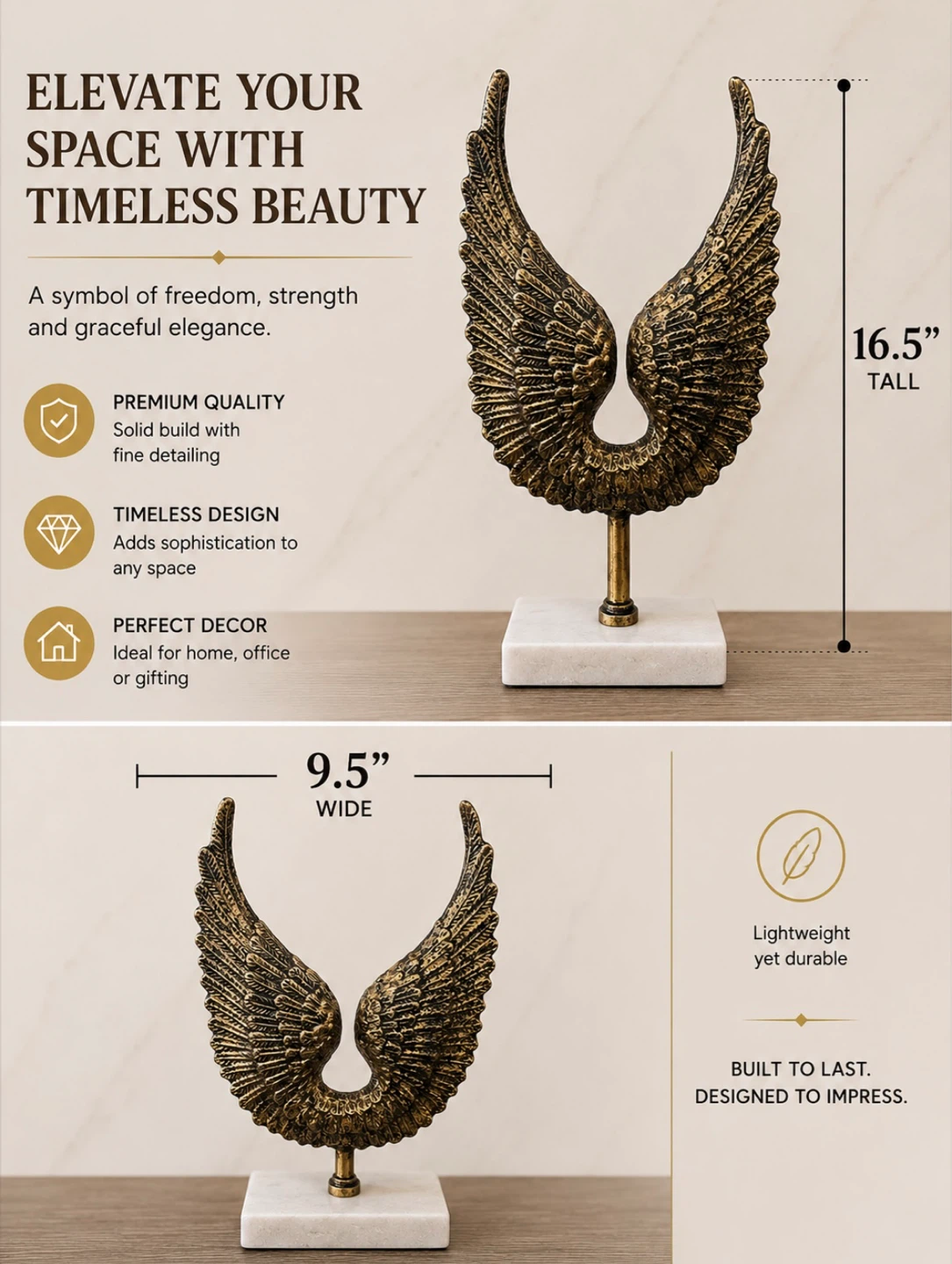 Vintage Style Bronze Sculpture