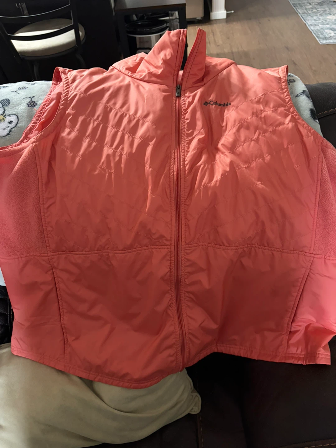 Columbia Women's Puffer Vest 3X Coral Fleece Lined