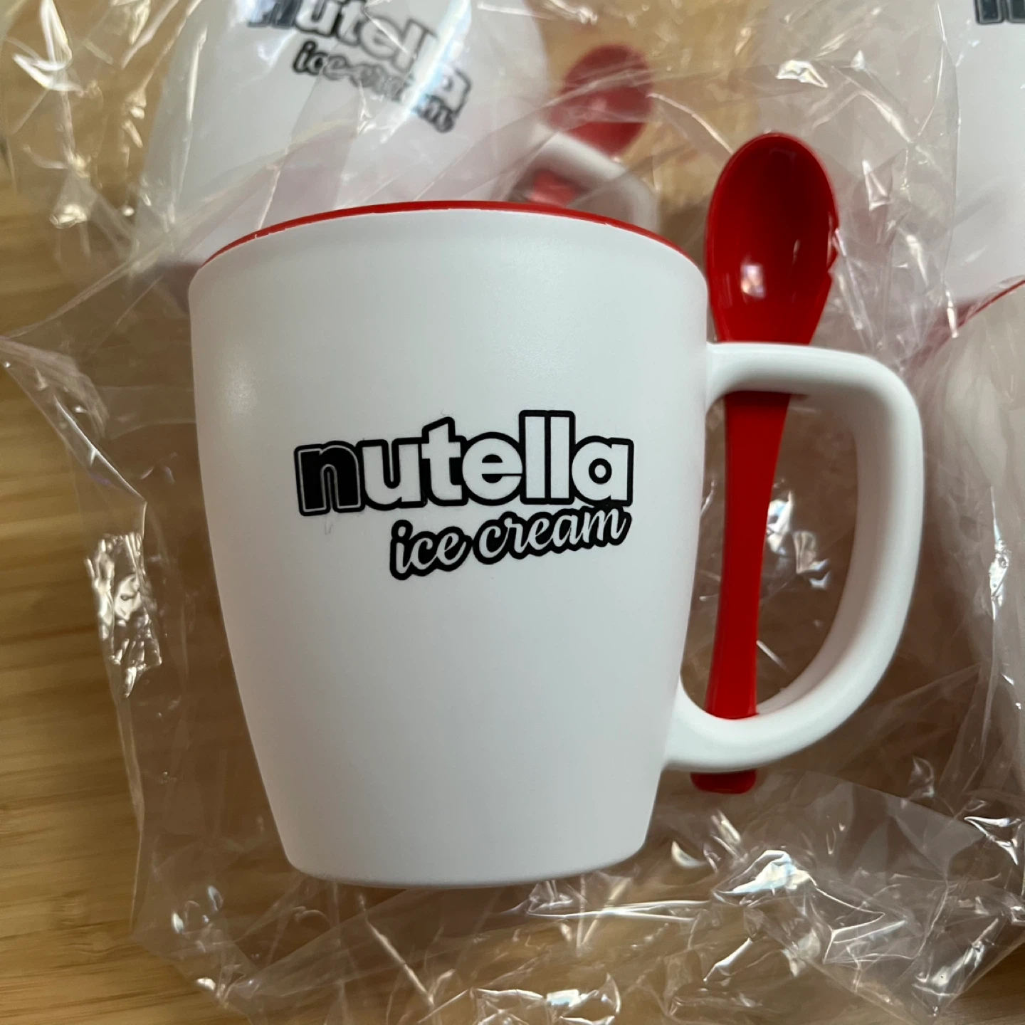 Nutella Ice Cream Mugs with Spoons (Set of 4) - photo 2